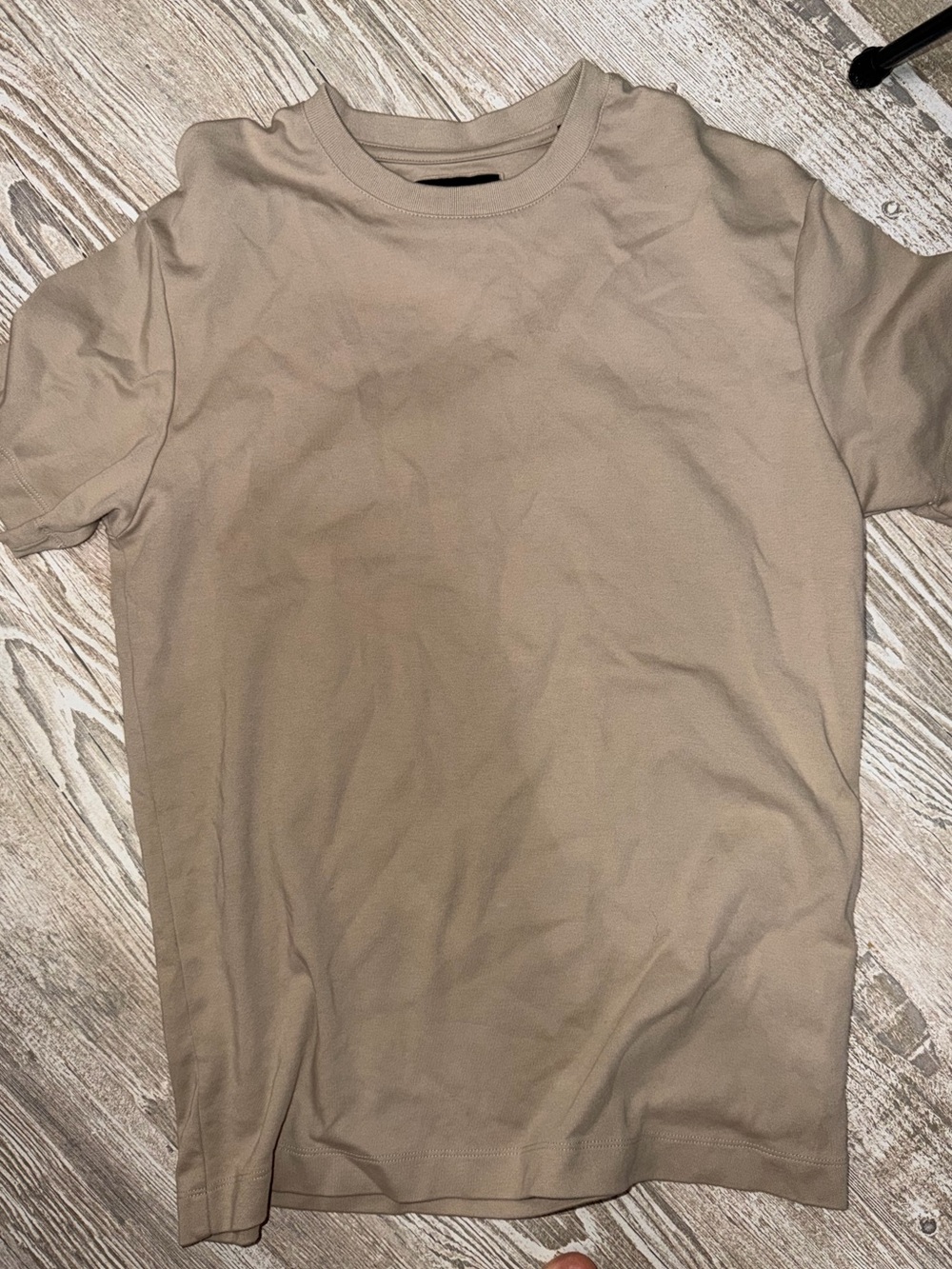 Men's Short Sleeve Crew Neck T-Shirt in Taupe